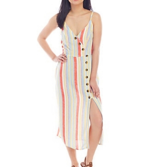 FINAL SALE 🆕🌿STRIPED BUTTON DRESS🌿 - Picture 2 of 8